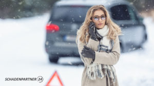 Bei Schnee Auto fahren